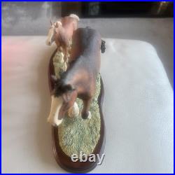 Beautiful Horses by Border Fine Arts Excellent Condition ray ayres no damage
