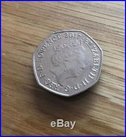 Benjamin Bunny 50p Coin 2017 Beatrix Potter Collectible RARE