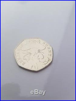Benjamin Bunny 50p Coin 2017 Beatrix Potter Kids'Treasure' Sale Collectable