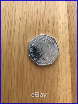Benjamin Bunny Beatrix Potter 50p Fifty Pence Coin 2017 Circulated