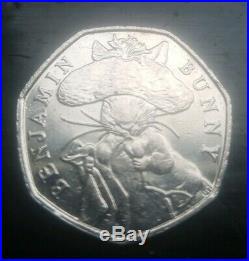 Benjamin Bunny Beatrix Potter 50p coin (2017 issue) GENUINE