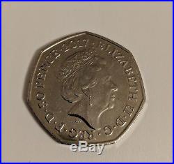 Benjamin Bunny Beatrix Potter 50p collectable RARE coin 2017