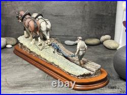 Border Fine Art JH34'Stout Hearts' Horse Ploughing Scene by Ray Ayres