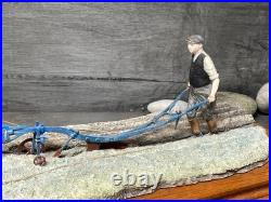 Border Fine Art JH34'Stout Hearts' Horse Ploughing Scene by Ray Ayres