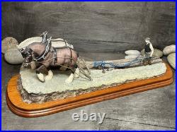 Border Fine Art JH34'Stout Hearts' Horse Ploughing Scene by Ray Ayres