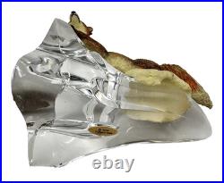 Border Fine Art Sculpture Fox on a crystal base. Collection c. 1986