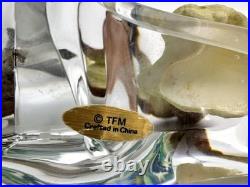 Border Fine Art Sculpture Fox on a crystal base. Collection c. 1986