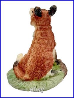 Border Fine Art Sculpture Two Fox Figurine Hand Made in Scotland c. 1986 Border Fine Art Sculpture Two Fox Figurine Hand Made in Scotland c. 1986