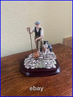 Border Fine Art Time for Reflection Ray Ayres Figurine Sheepdog Border Collie