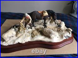 Border Fine Art Winter Feeding Excellent Condition