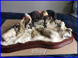 Border Fine Art Winter Feeding Excellent Condition