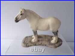 Border Fine Arts 126B Shire Gelding Grey Horse Figure Designed By A Wall