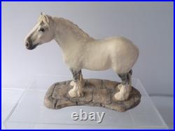 Border Fine Arts 126B Shire Gelding Grey Horse Figure Designed By A Wall
