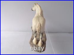 Border Fine Arts 126B Shire Gelding Grey Horse Figure Designed By A Wall