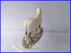 Border Fine Arts 126B Shire Gelding Grey Horse Figure Designed By A Wall