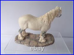 Border Fine Arts 126B Shire Gelding Grey Horse Figure Designed By A Wall