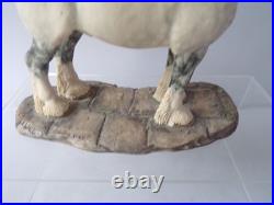 Border Fine Arts 126B Shire Gelding Grey Horse Figure Designed By A Wall