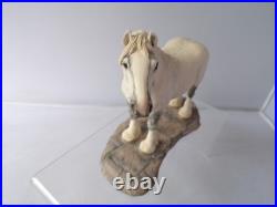Border Fine Arts 126B Shire Gelding Grey Horse Figure Designed By A Wall