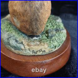Border Fine Arts 1978 Ayres Hare Figurine Hand Made Scotland Wood Base 6in Border Fine Arts 1978 Ayres Hare Figurine Hand Made Scotland Wood Base 6in