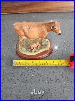 Border Fine Arts 2002 Jersey Cow and Calf Ornament Collectible Cow Breeds No Box
