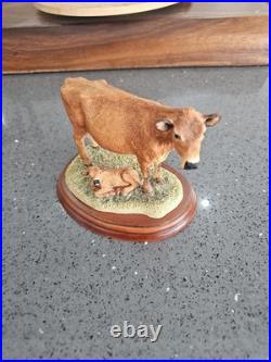 Border Fine Arts 2002 Jersey Cow and Calf Ornament Collectible Cow Breeds No Box