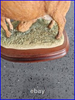 Border Fine Arts 2002 Jersey Cow and Calf Ornament Collectible Cow Breeds No Box