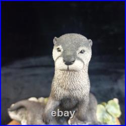 Border Fine Arts 752/3000 River View Otter Family R. T. Roberts B0195 LE