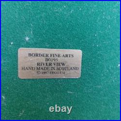 Border Fine Arts 752/3000 River View Otter Family R. T. Roberts B0195 LE