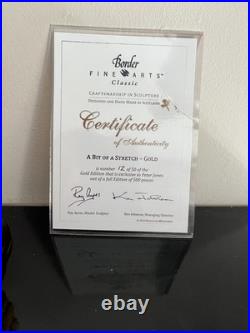 Border Fine Arts A Bit of a Stretch(B1481A) GOLD Limited Edition 12/50 (Rare!)