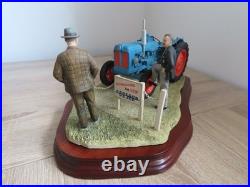 Border Fine Arts A Major Decision Fordson Tractor Sculpture, BFA Farm Model