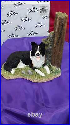 Border Fine Arts A8900 Keeping Watch Bookend Border Collie