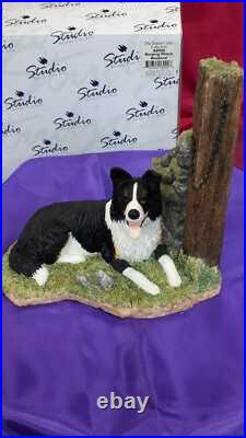 Border Fine Arts A8900 Keeping Watch Bookend Border Collie