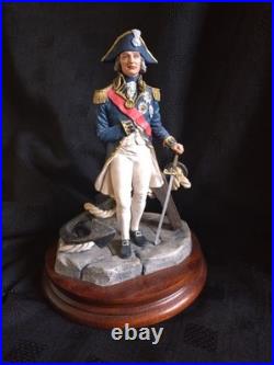 Border Fine Arts Admiral Lord Nelson Figurine Mounted on Wooden Socle