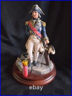 Border Fine Arts Admiral Lord Nelson Figurine Mounted on Wooden Socle