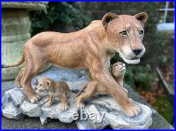 Border Fine Arts African Lioness & Cubs L106. 4/750 Good condition. Unboxed