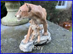 Border Fine Arts African Lioness & Cubs L106. 4/750 Good condition. Unboxed