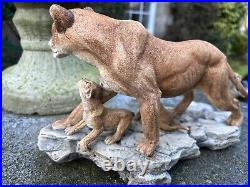 Border Fine Arts African Lioness & Cubs L106. 4/750 Good condition. Unboxed