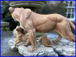 Border Fine Arts African Lioness & Cubs L106. 4/750 Good condition. Unboxed