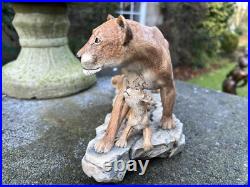 Border Fine Arts African Lioness & Cubs L106. 4/750 Good condition. Unboxed
