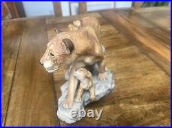 Border Fine Arts African Lioness & Cubs L106. 463/750 Good condition. Unboxed