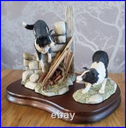 Border Fine Arts All Things Wise And Wonderful JH58 JH59 Border Collie Figurine