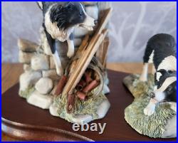 Border Fine Arts All Things Wise And Wonderful JH58 JH59 Border Collie Figurine