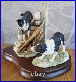 Border Fine Arts All Things Wise And Wonderful JH58 JH59 Border Collie Figurine