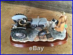 Border Fine Arts An Early Start Tractor Model Signed By Ray Ayres