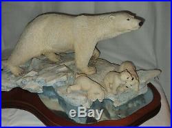 Border Fine Arts Arctic Adventure #145 Polar Bears Large Limited Edition SIGNED