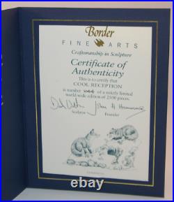 Border Fine Arts B0092 Ltd Ed Fox Figurine Cool Reception c1997 + Cert VGC