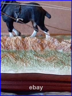 Border Fine Arts B0591A'Clean Sweep' Sculpture. Original Box + Packaging + Cert