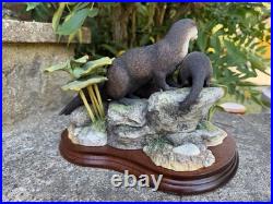 Border Fine Arts B0795 Otter Family Ltd Ed 95/1750 Ray Ayres Mint Condition Rare