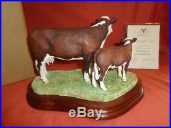Border Fine Arts BFA Hereford Cow And Calf B0835 Ltd Edition