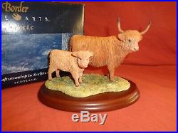 Border Fine Arts BFA Highland Cow & Calf 167 Ltd Edition